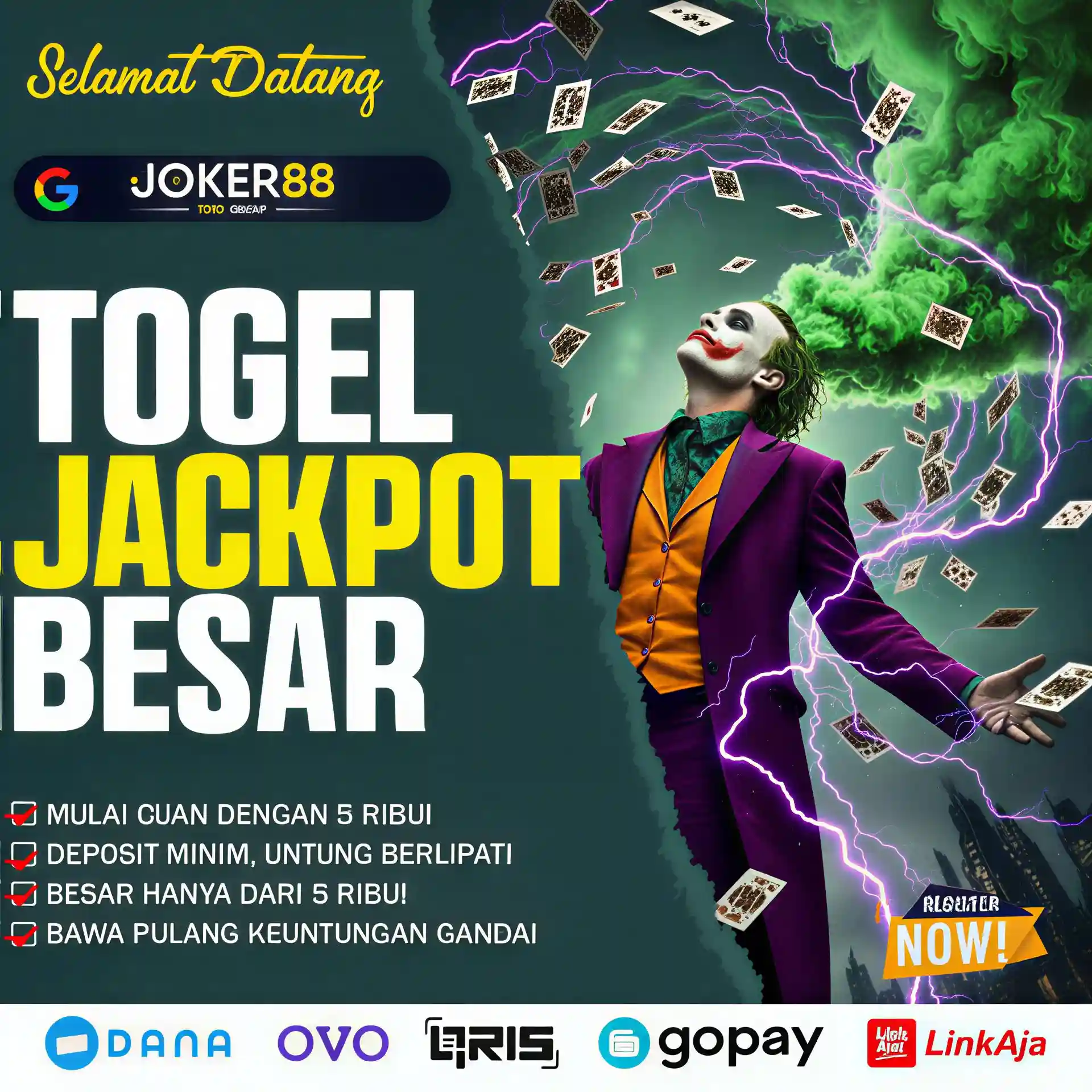 Joker88 * Bandar Togel Terpercaya Jackpot Besar dan Layanan Profesional